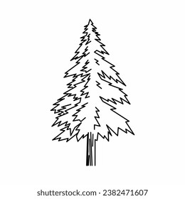 tree vector, tree nature, tree outline, tree icon, plant, plant icon