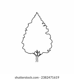 tree vector, tree nature, tree outline, tree icon, plant, plant icon