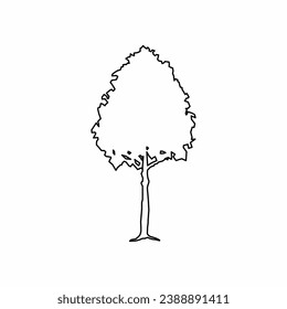vector de árbol, naturaleza de árbol, contorno de árbol, icono de árbol, icono de planta, icono de planta