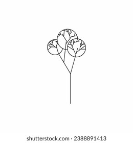 tree vector, tree nature, tree outline, tree icon, plant, plant icon