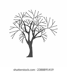 tree vector, tree nature, tree outline, tree icon, plant, plant icon