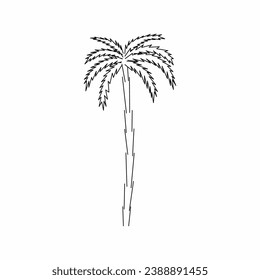 Baumvektorgrafik, Baum-Natur, Baumumriss, Baumsymbol, Pflanze, Symbol