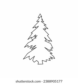 vector de árbol, naturaleza de árbol, contorno de árbol, icono de árbol, icono de planta, icono de planta