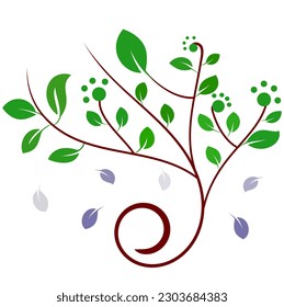Tree vector with nice swirl bough. This can be used in Productivity, Wall Desgin, Cloth Desgin etc.
