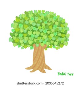 The tree vector on background.