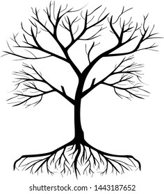 tree vector shiluuete design set