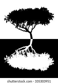 Tree vector silhouette