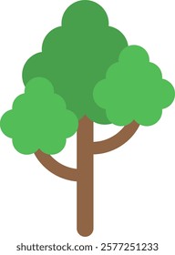 tree vector. symbol, illustration, icon, sign
