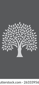 Tree Vector for Wallpaper Design