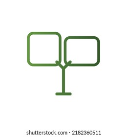 vector de árbol para presentación de iconos de símbolo del sitio web