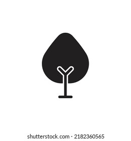Baum-Vektorgrafik für die Symbolpräsentation von Webseiten-Symbolen