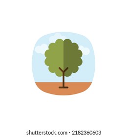 vector de árbol para presentación de iconos de símbolo del sitio web