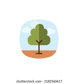 vector de árbol para presentación de iconos de símbolo del sitio web