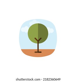 vector de árbol para presentación de iconos de símbolo del sitio web