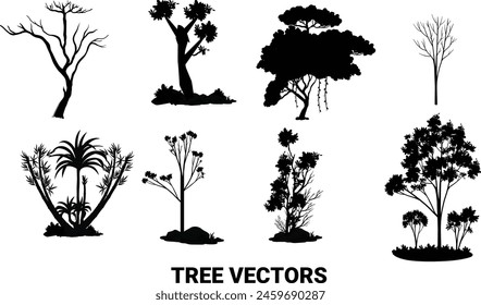 Tree vectors. Here are the different types of tree vectors. Which maybe useful for you.
