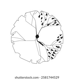 Tree. View from above. Vector illustration. Plan. Landscape design