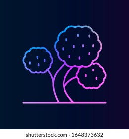 Tree, walnut nolan icon. Simple thin line, outline vector of tree icons for ui and ux, website or mobile application