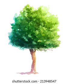 tree watercolor
