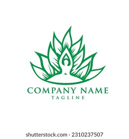 tree wellness clinic healthcare logo design
