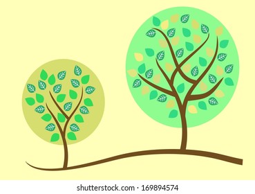tree whit leaves