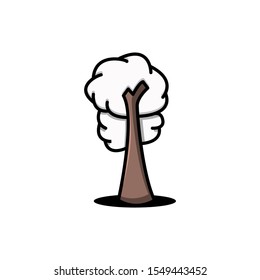 Tree winter Christmas vector illustration