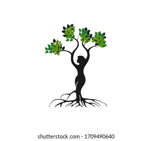 Tree With Woman As Trunk 