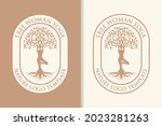 tree woman yoga nature logo template