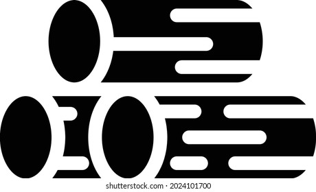 tree wood vector glyph flat icon