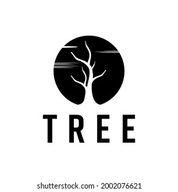 Tree Wooden for outdoor logo design