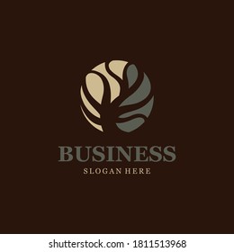 Tree Woodworking Circle Industrial Pattern Business Logo