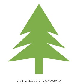 Tree_Green icon - Flat design, glyph style icon - Green