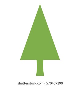 Tree_Green icon - Flat design, glyph style icon - Green