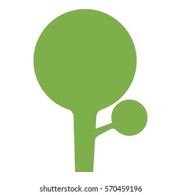 Tree_Green icon - Flat design, glyph style icon - Green