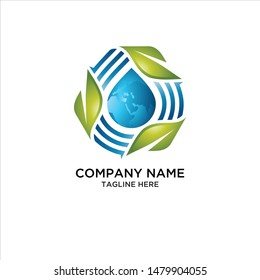 treeangle green nature earth logo