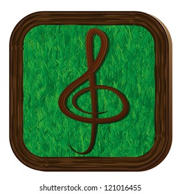 tree-herbal treble clef icon