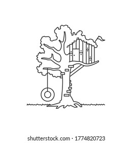 The treehouse. Can be used as tattoo