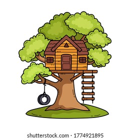 tree house cartoon drawings