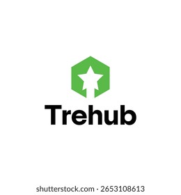 Diseño moderno del logotipo del entorno de Treehub