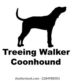 treeing walker coonhound Razas de perro de silueta de perro