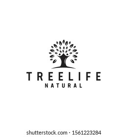 TreeLife logo design in flat design