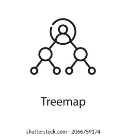 Treemap vector outline Icon Design illustration. Web Analytics Symbol on White background EPS 10 File