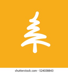 
Tree,merry christmas design,clean vector