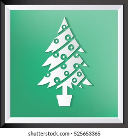 
Tree,merry christmas design,clean vector