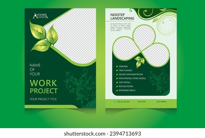 Tree-plantation flyer template creative design