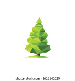 
Trees abstract pictogram Vector İcon İllustration