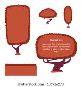 trees backdrop for text, design elements