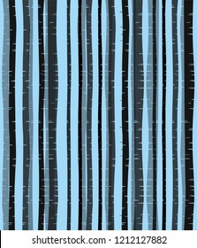 Trees background. The trunk and leaves in separate layers. Vector.