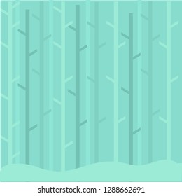 Trees background. The trunk and leaves in separate layers. Vector. a forest image