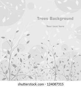trees background, vector