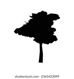 trees black icon stock illustration 